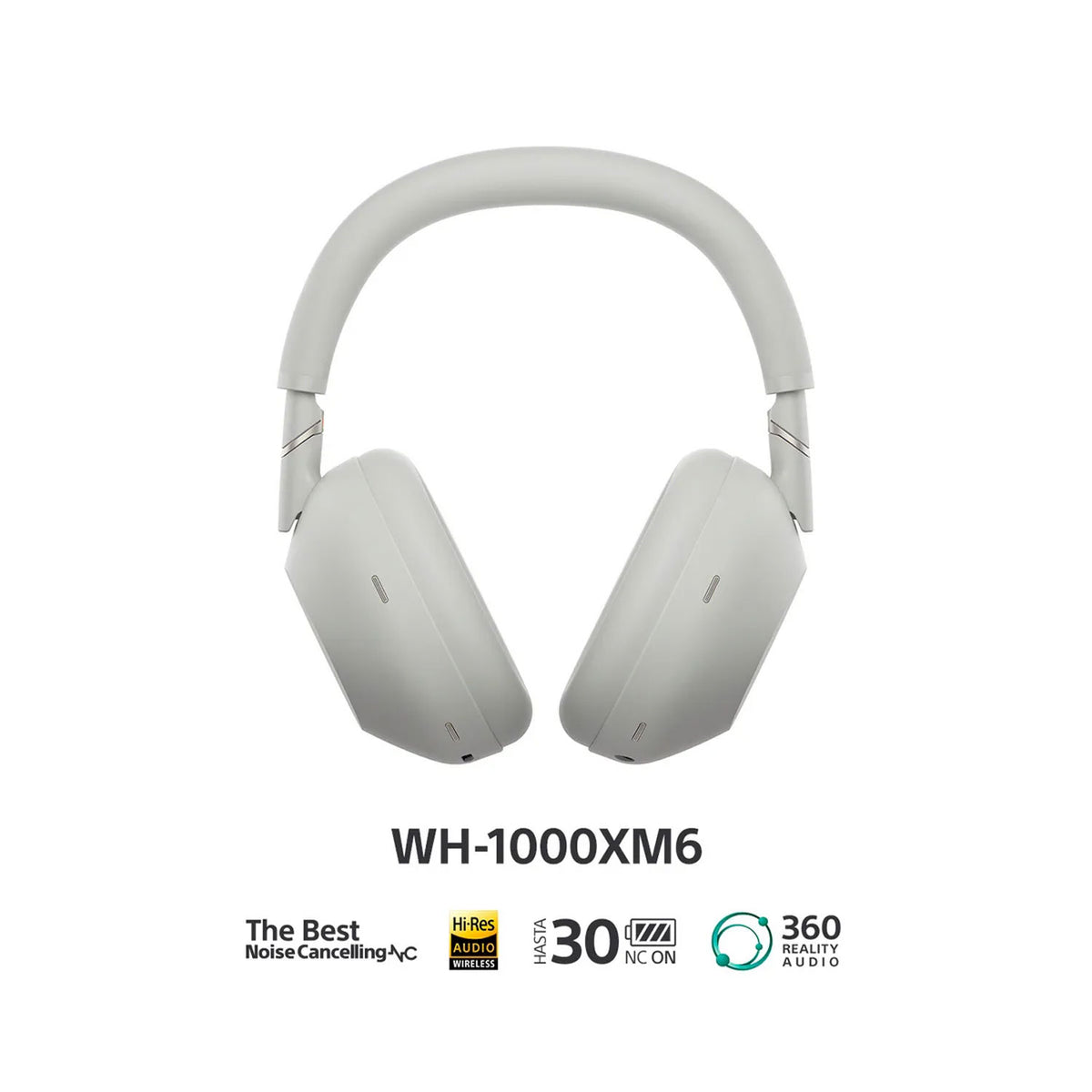 Audifonos Inalambricos Sony-cancelacion De Ruido Gris Wh 1000xm6