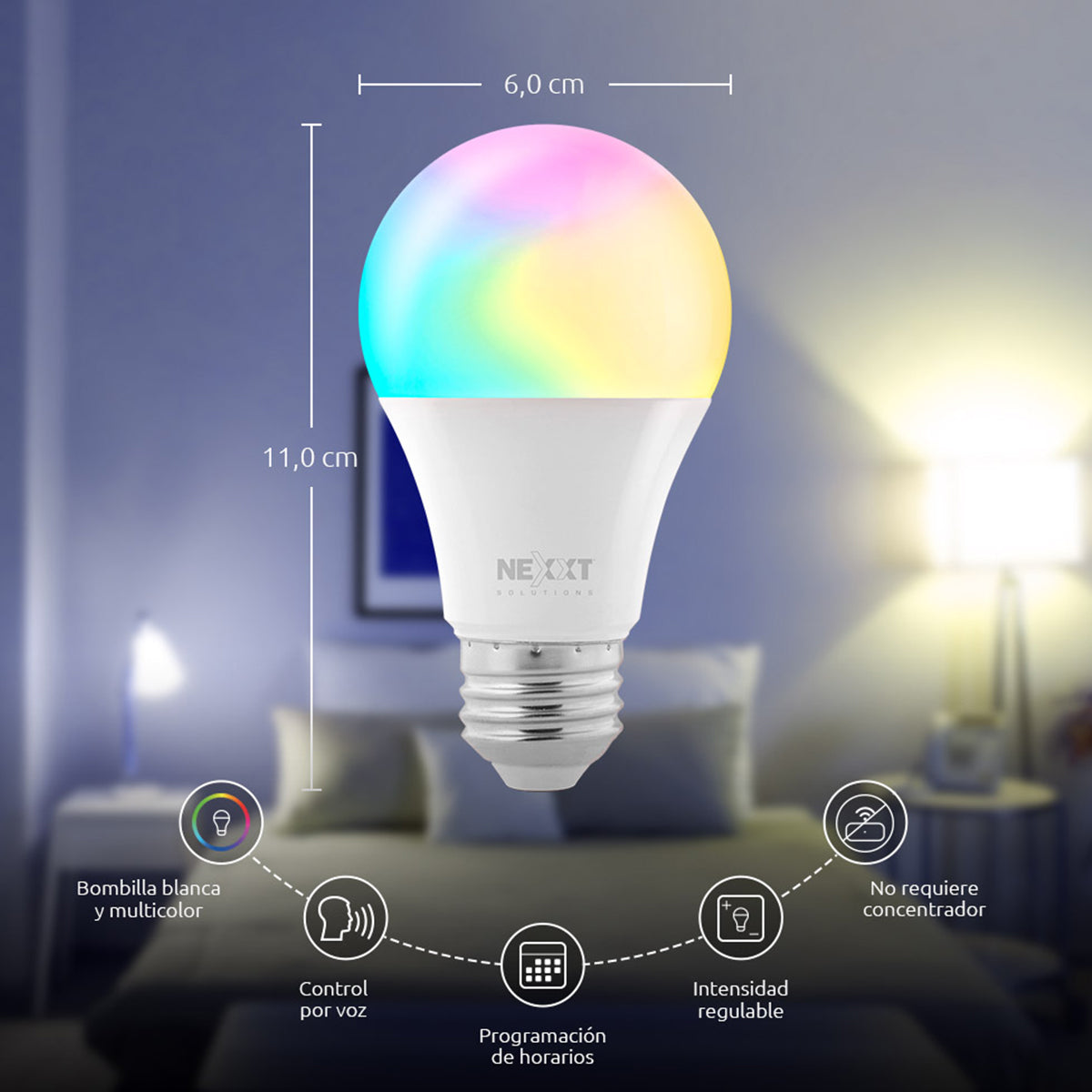 Bombilla NEXXT Led Inteligente WI-FI 110V