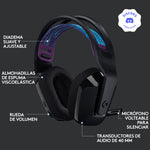 Audífonos Diadema Gaming Logitech G535 Inalámbrica