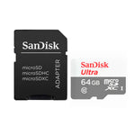 Memoria Micro Sd Sandisk Ultra 64 Gb Clase 10 Vel 100 Mbs