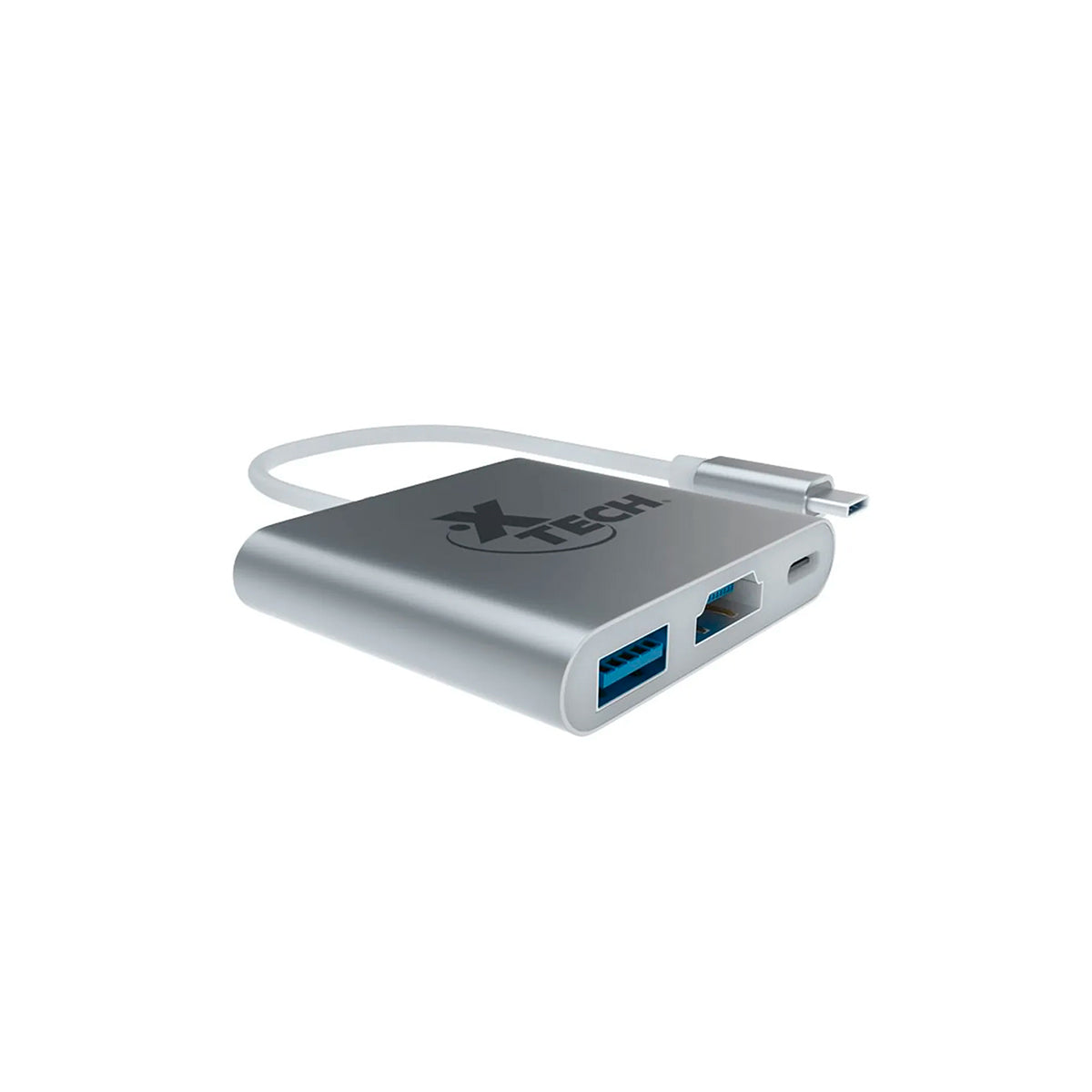 Adaptador XTECH Multipuerto USB Tipo C 3-En-1 XTC-565