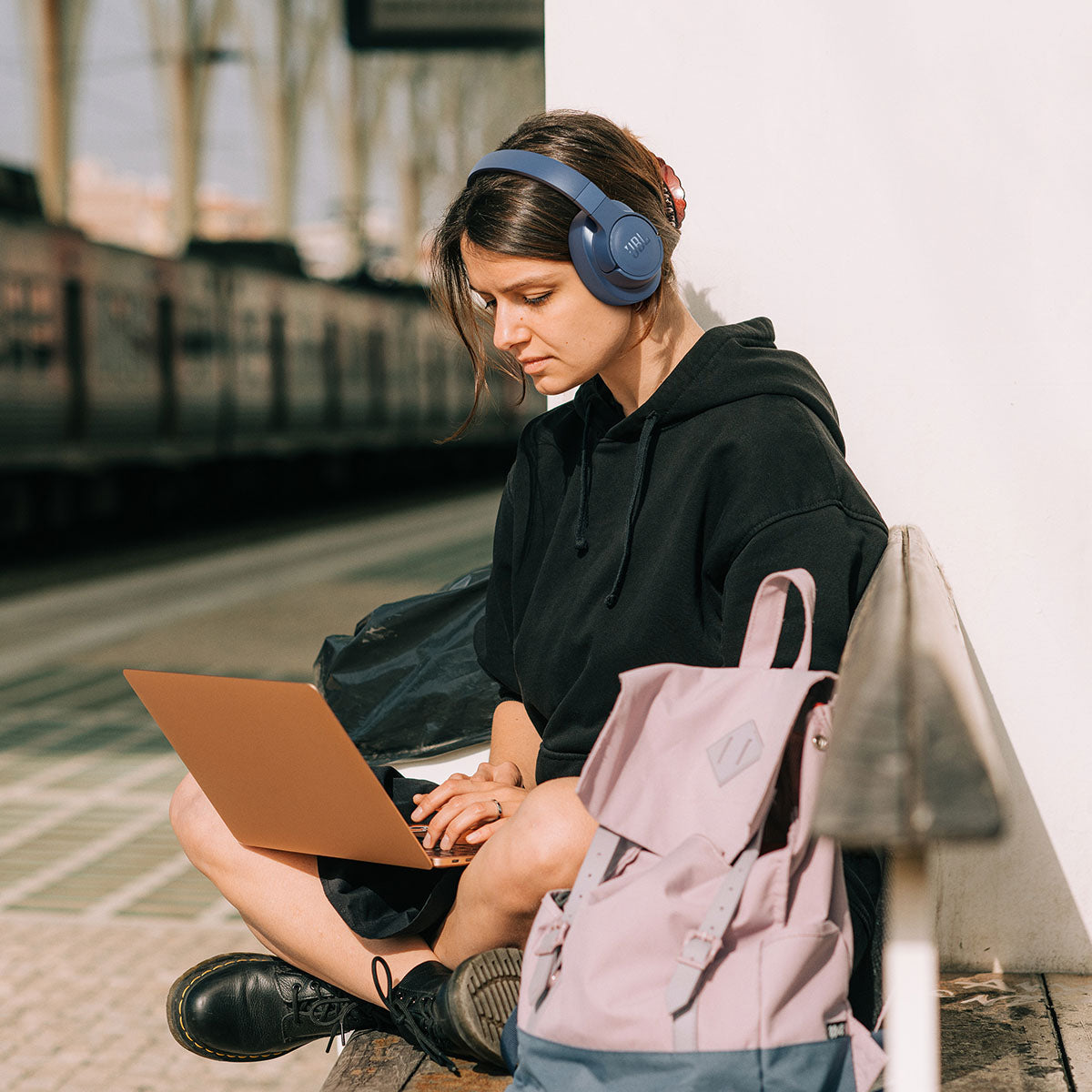 Audífono Inalámbrico JBL Tune 770 Azul Cancelación De Ruido