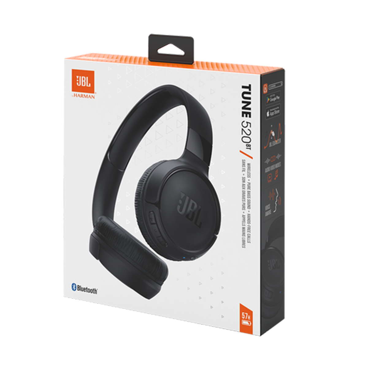 Audífono JBL Tune 520 Bluetooth Negro