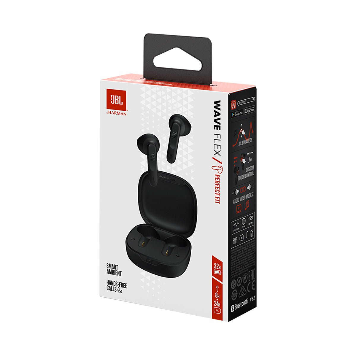 Audífono JBL Wave Flex Truly Wireless Negro.