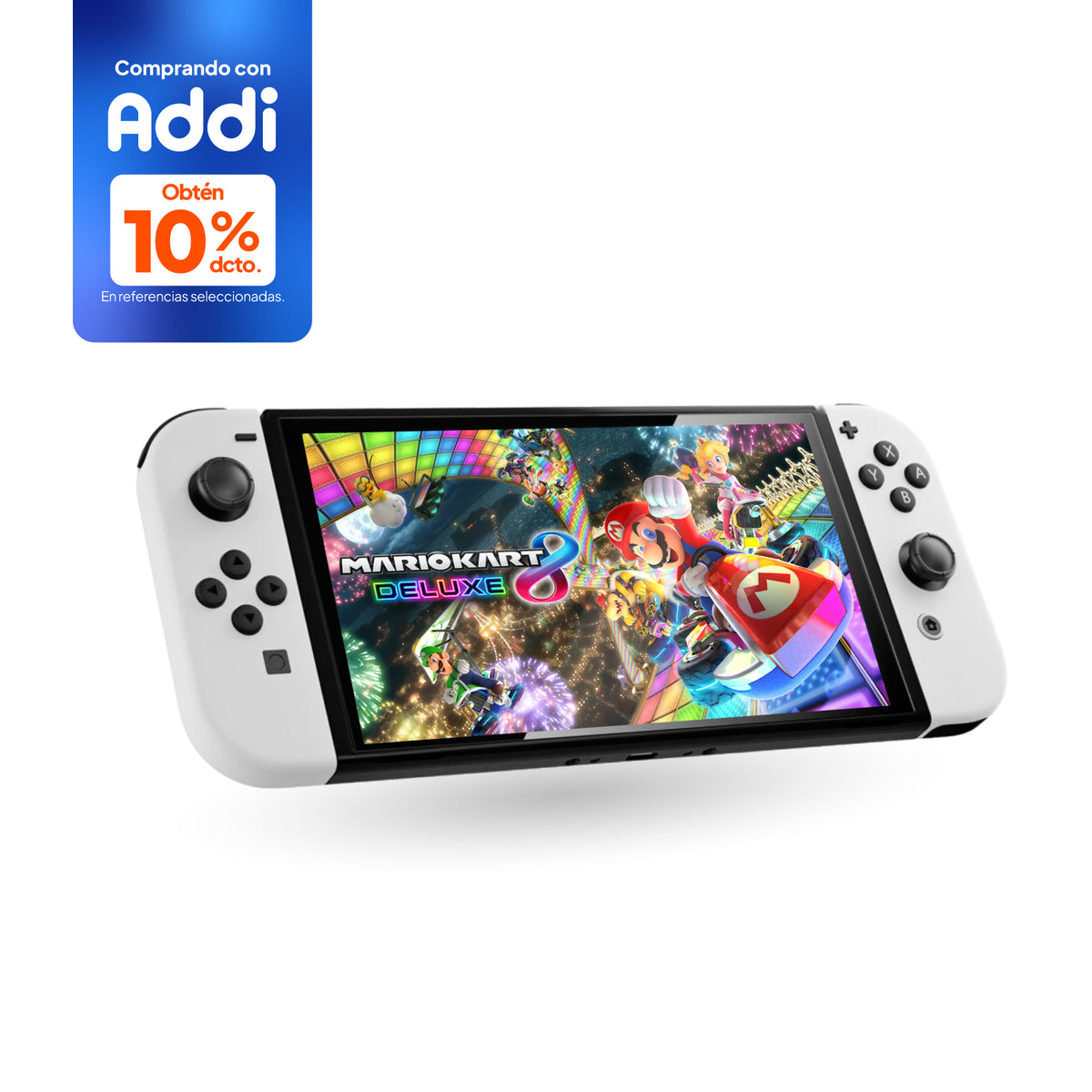 Consola Nintendo Switch Oled Blanco + Juego Mario Kart