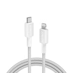 Cable Anker 322 Usb-c To Lightning 1.8 Mts Braided Blanco