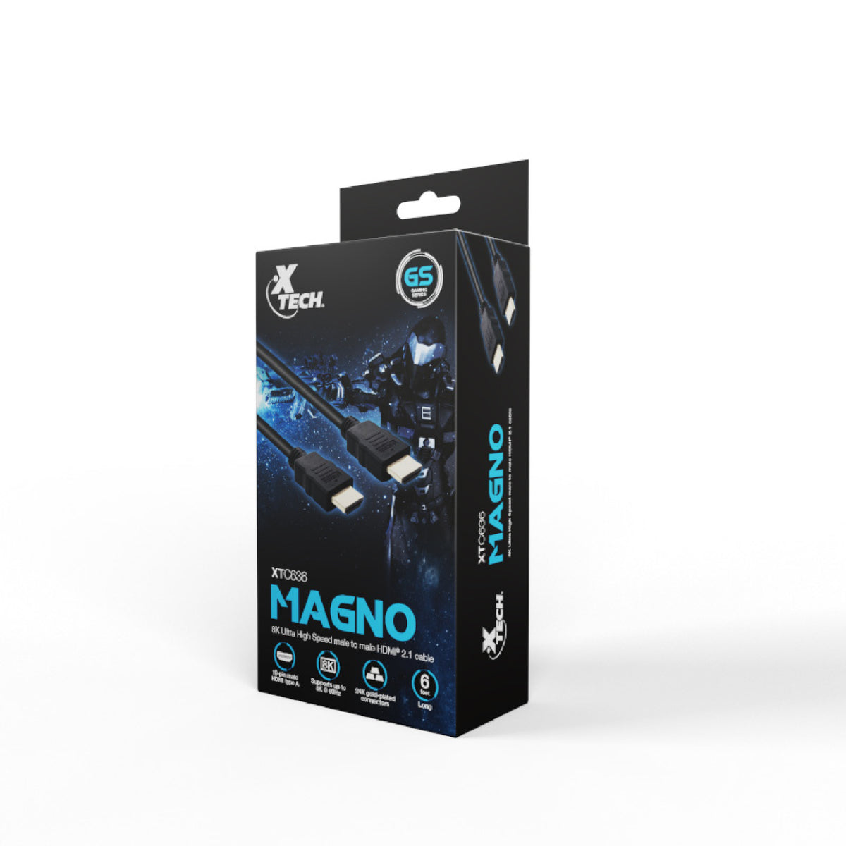 Cable Xtech Hdmi To Hdmi 8k V2.1 1.8 Mts Xtc637