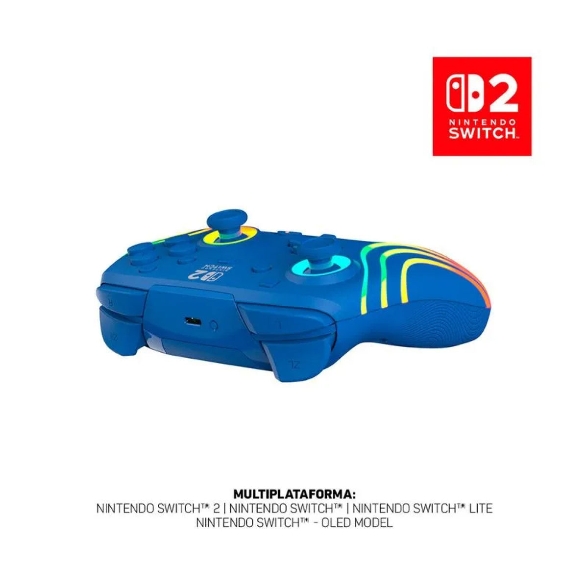 Control Nintendo Switch 2 Inalambrico Afterglow Azul