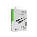 Cable BelkinBoostcharge USB-C A Lightning 1 Metro Negro