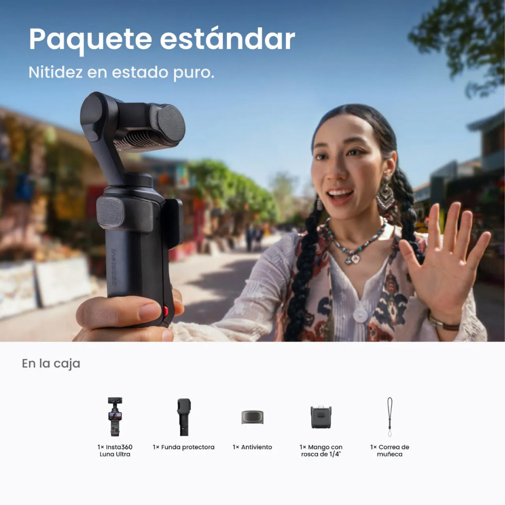 Camara Insta 360 Luna Ultra Creator Combo Negro Insta360