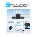 Cargador Anker Nano 35W USB-C con Cable Negro