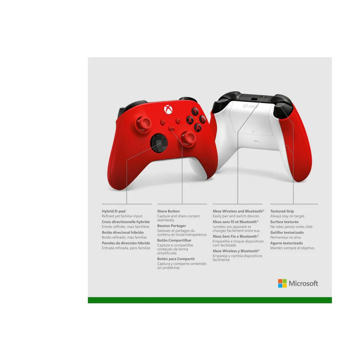 Control Inalámbrico Xbox Series X-S Rojo