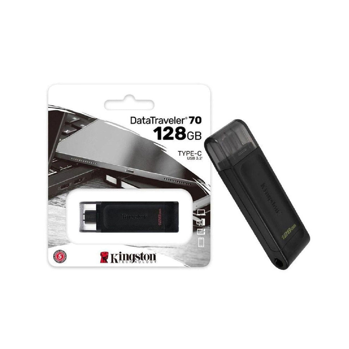Memoria Usb Kingston Tipo C De 128 Gb Dt70 3.2