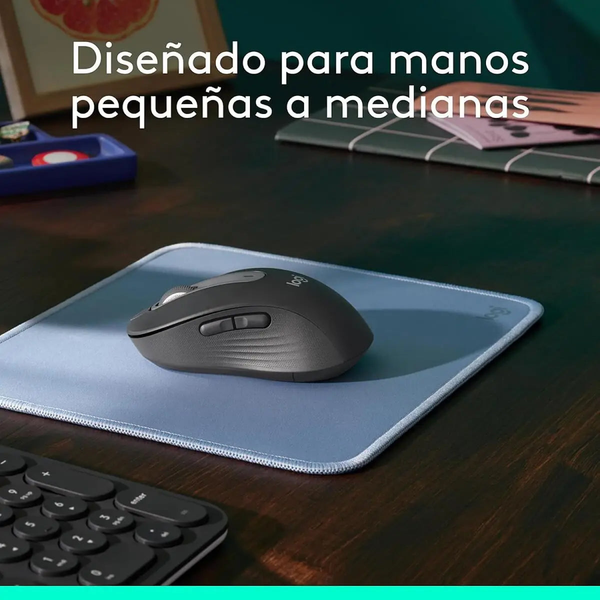 Mouse Inalámbrico Logitech Signature M650 Medium Negro