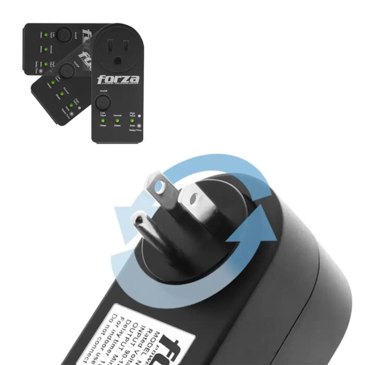 Protector De Voltaje FORZA 110/120V Negro