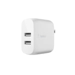 Cargador Belkin Dual 24W De Pared Con Cable Lightning A Usb De 1 M Blanco
