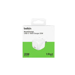 Cargador De Pared Belkin 20W USB-C Carga Rápida Blanco