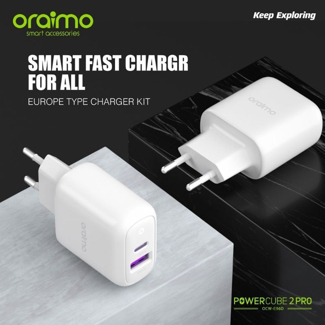 Cargador blanco Usb - Usb C Oraimo