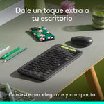 Combo Teclado y Mouse Logitech Pop Icon Grafito y Verde
