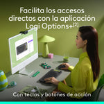 Combo Teclado y Mouse Logitech Pop Icon Grafito y Verde