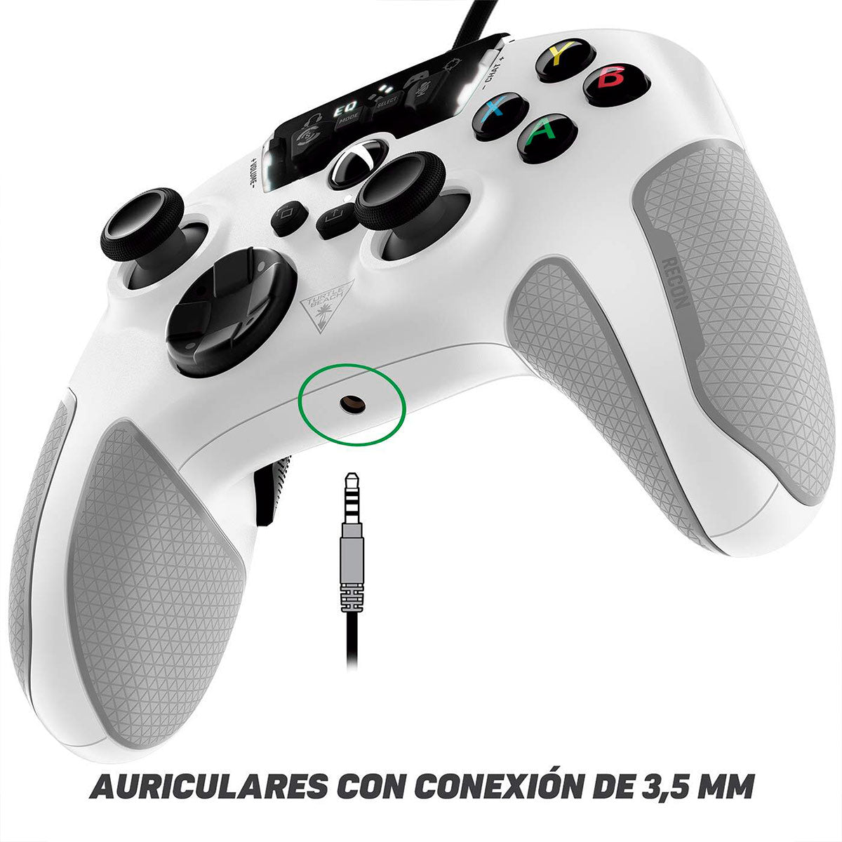 Control alámbrico Turtle Beach Xbox Blanco