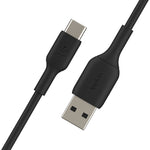 Cable Belkin USB A USB-C 1 Metro Negro