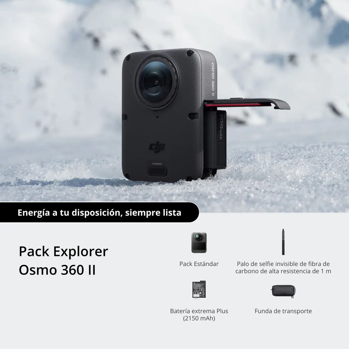 Cámara DJI Osmo 360 II Adventure Combo