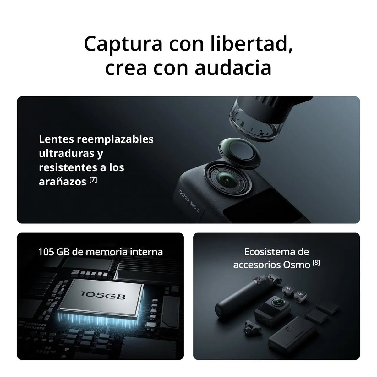 Cámara DJI Osmo 360 II Standard Combo