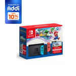 Consola Nintendo Switch con Joy-Con Azul Neón / Rojo Neón + Super Mario Bros. Wonder Digital + 3 Meses Nintendo Switch Online