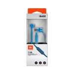 JBL Headphone T110 Wired In Ear Blue