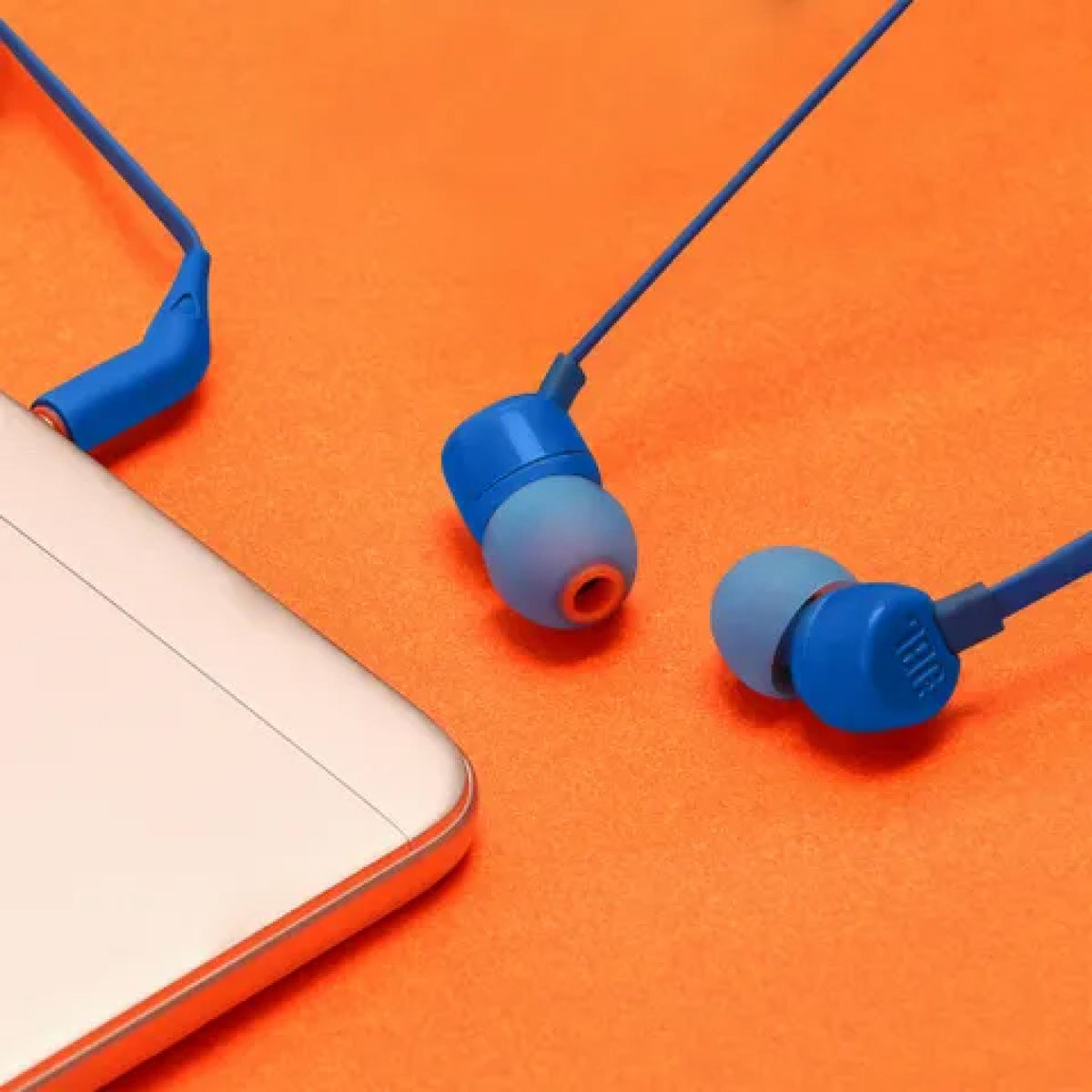 JBL Headphone T110 Wired In Ear Blue