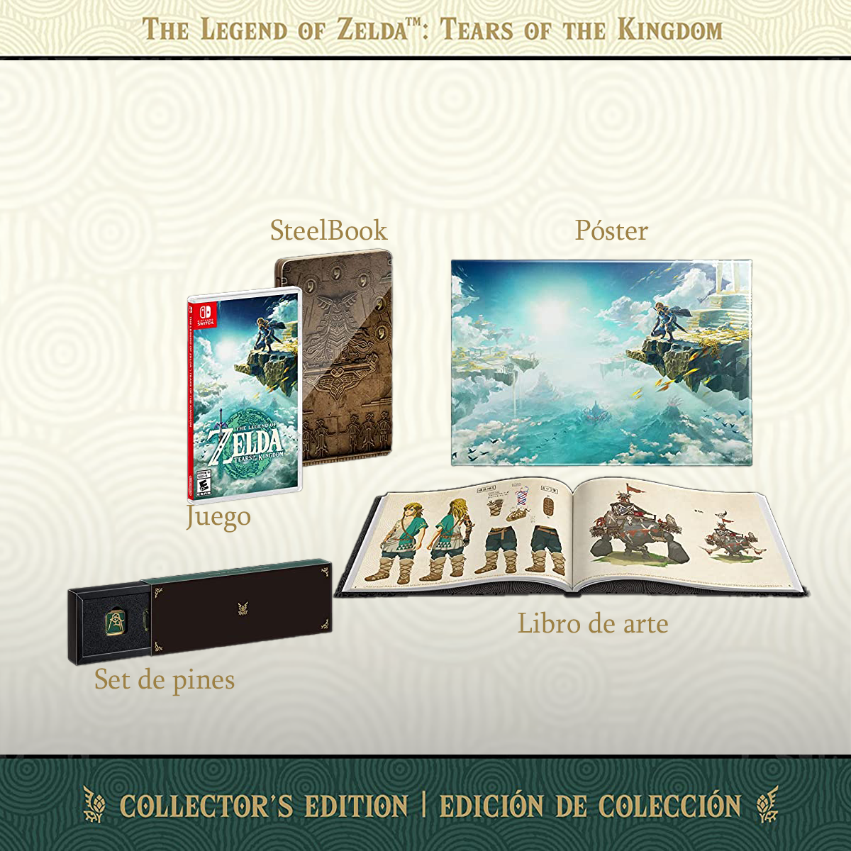 Juego Switch Legend Of Zelda Tears Of The Kingdom Collector’s Edition