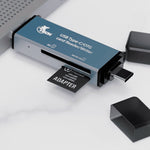 Lector De Tarjetas XTECH 2 En 1 USB-C / USB Gris XTC 580