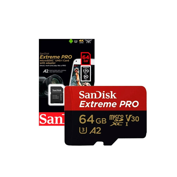 Memoria Micro Sd Sandisk Xtreme Pro 64 Gb Vel 90 - 170 Mbs
