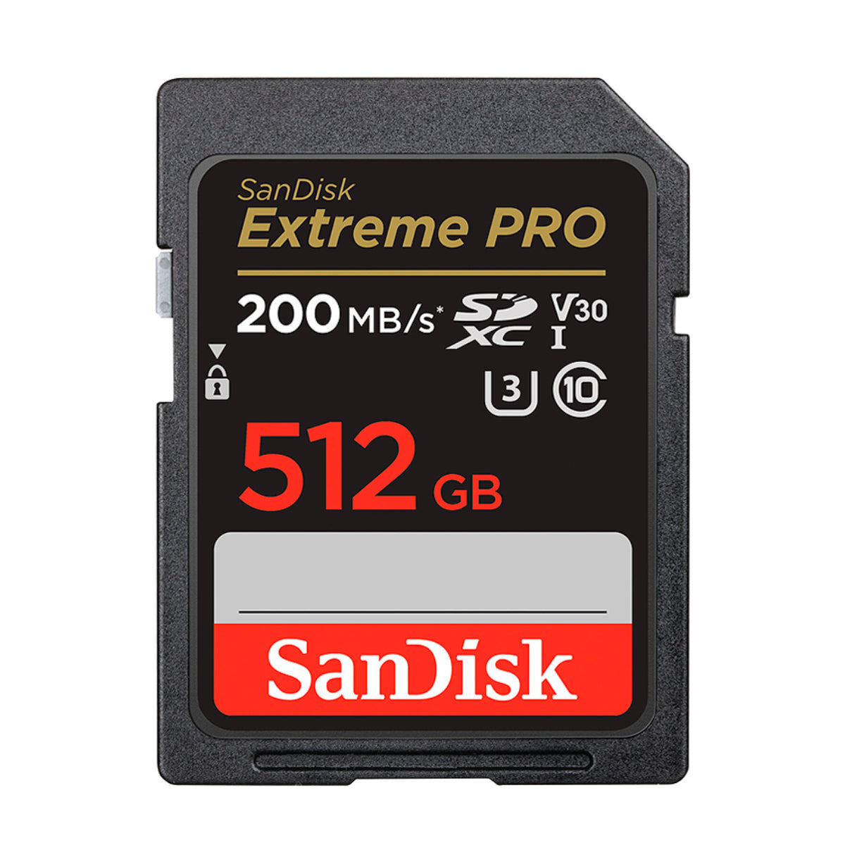 Memoria Sandisk Sd Extreme Pro 512 Gb Clase 10 - 200 Mb