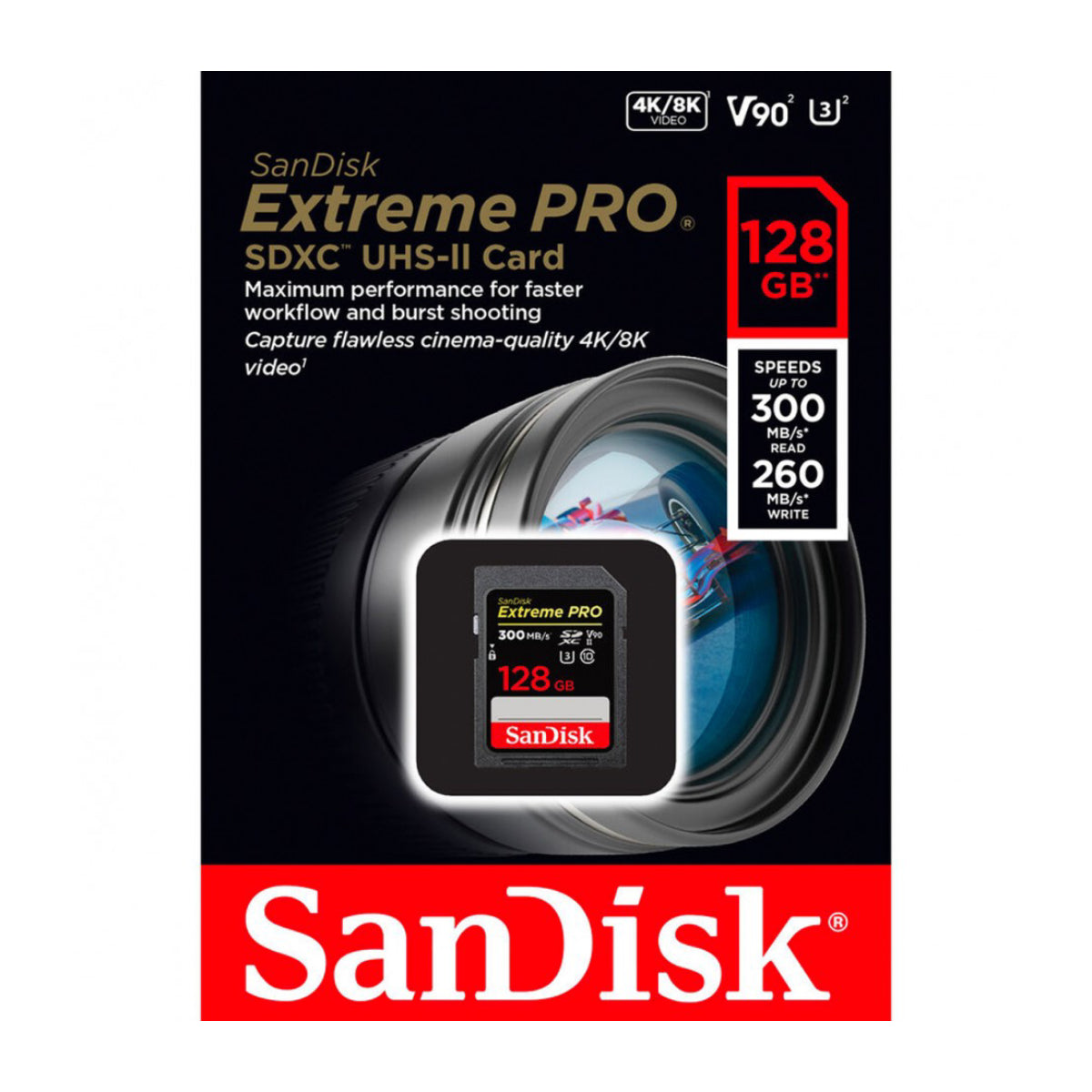 Memoria Sd Sandisk Extreme Pro 128Gb Vel 300 Mb/S