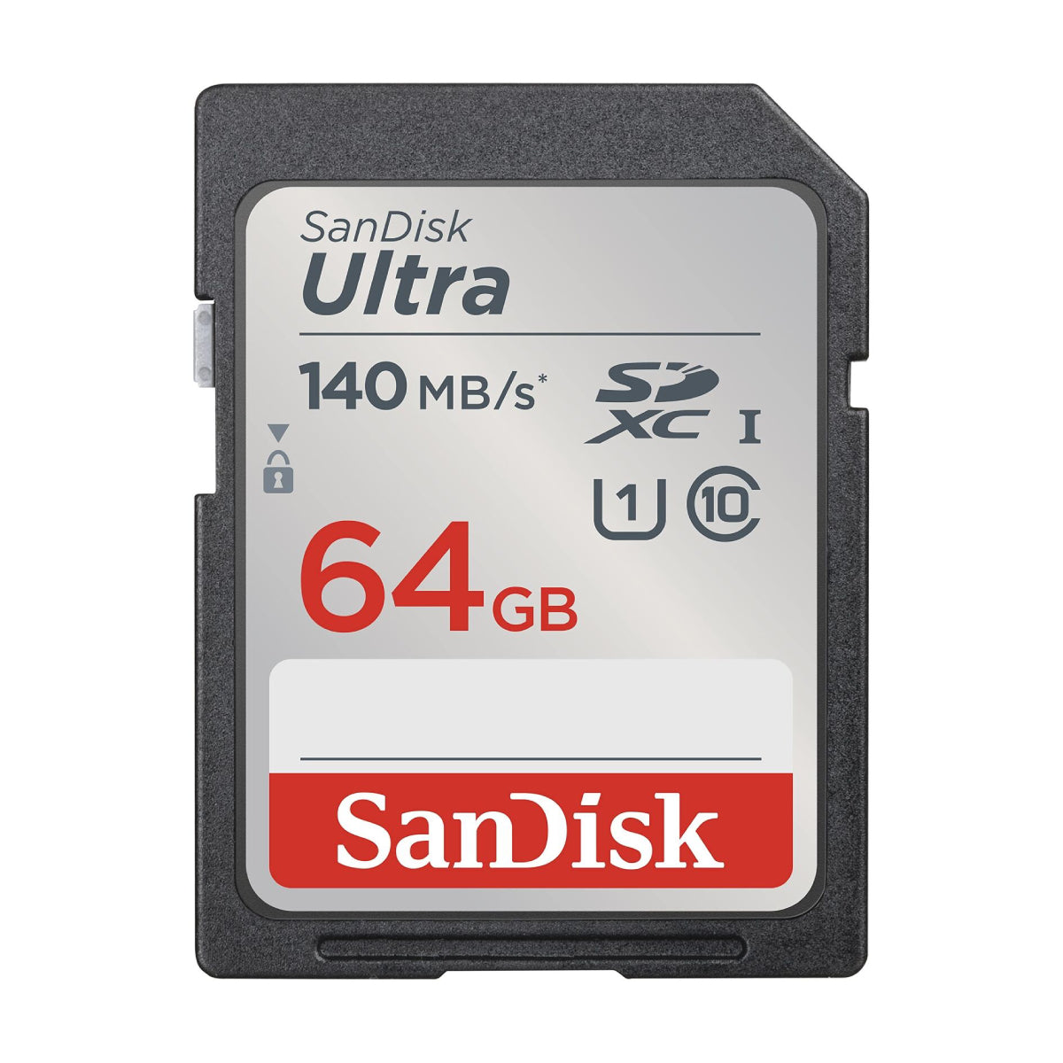 Memoria Sd Sandisk Secure Digital Ultra 64 Gb Vel 140 Mb/S