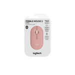 Mouse Logitech 2 M350s Inalambrico-Bluetooth Rosa