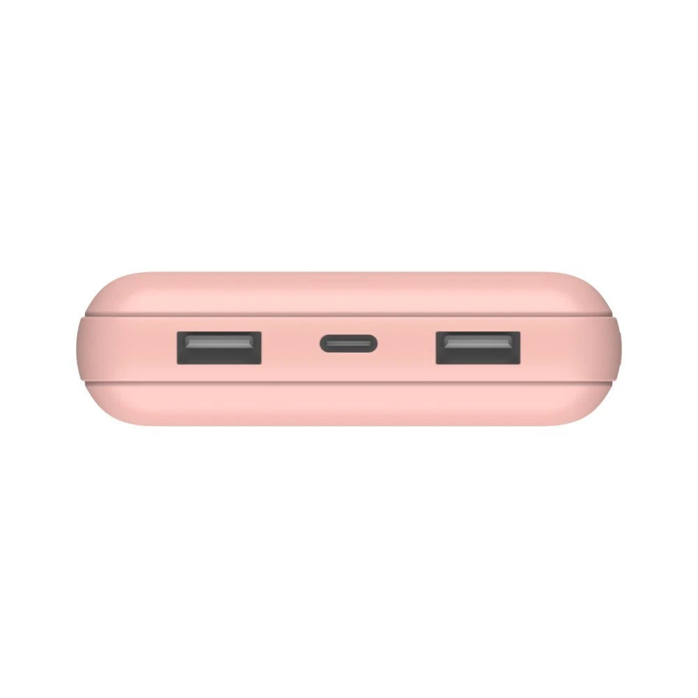 Power Bank Belkin 20K USB-A X2 USB-C 15W Rosado