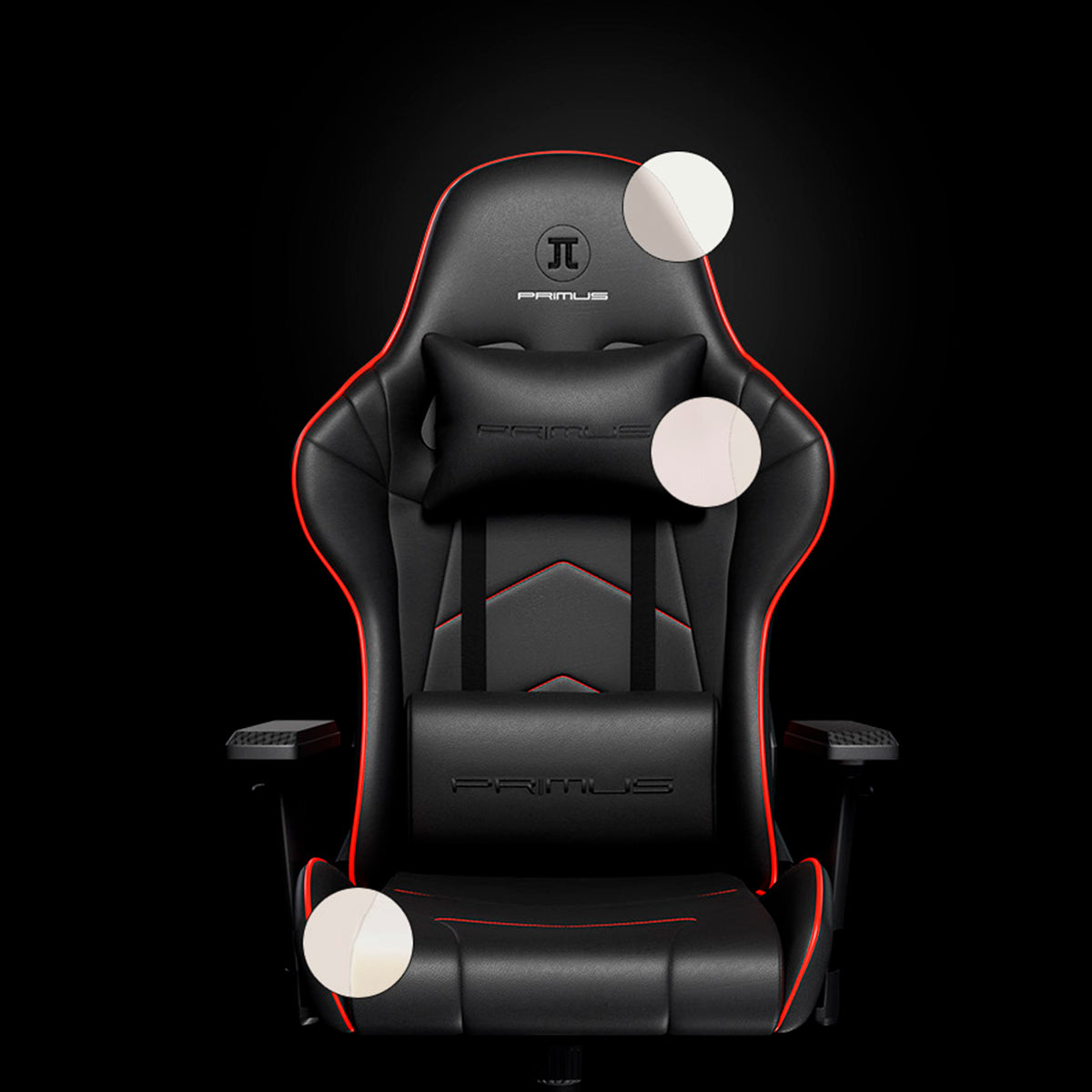 Silla Primus Gaming Thronos 200S Negro Con Rojo