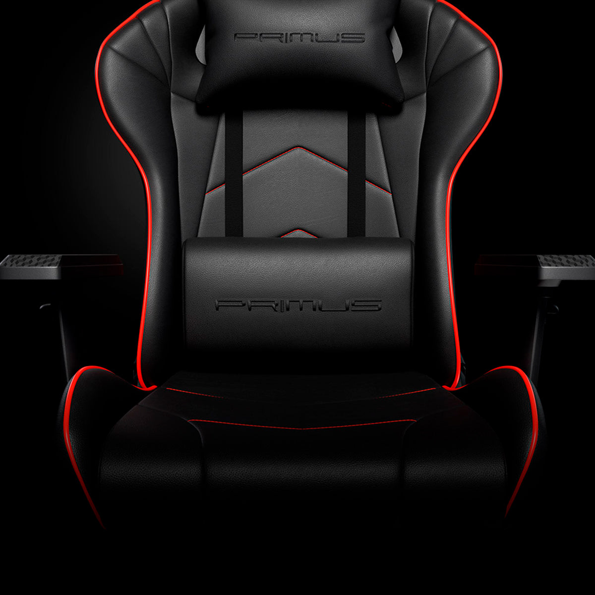 Silla Primus Gaming Thronos 200S Negro Con Rojo