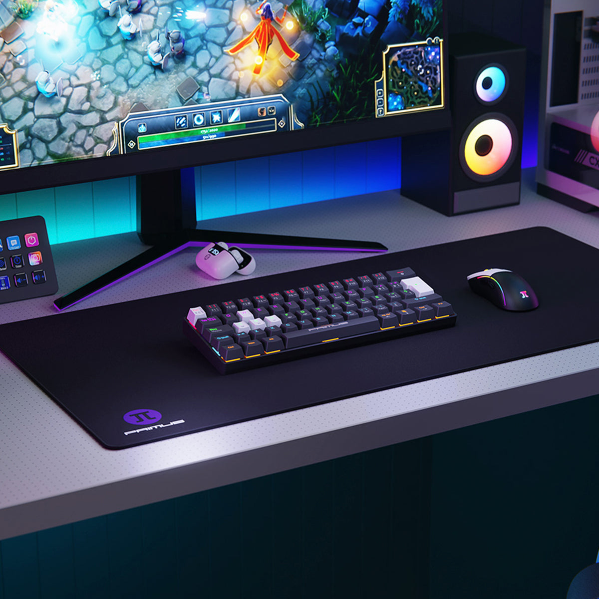 Teclado Primus Gaming Ballista 61T - Mecánico Alámbrico Negro