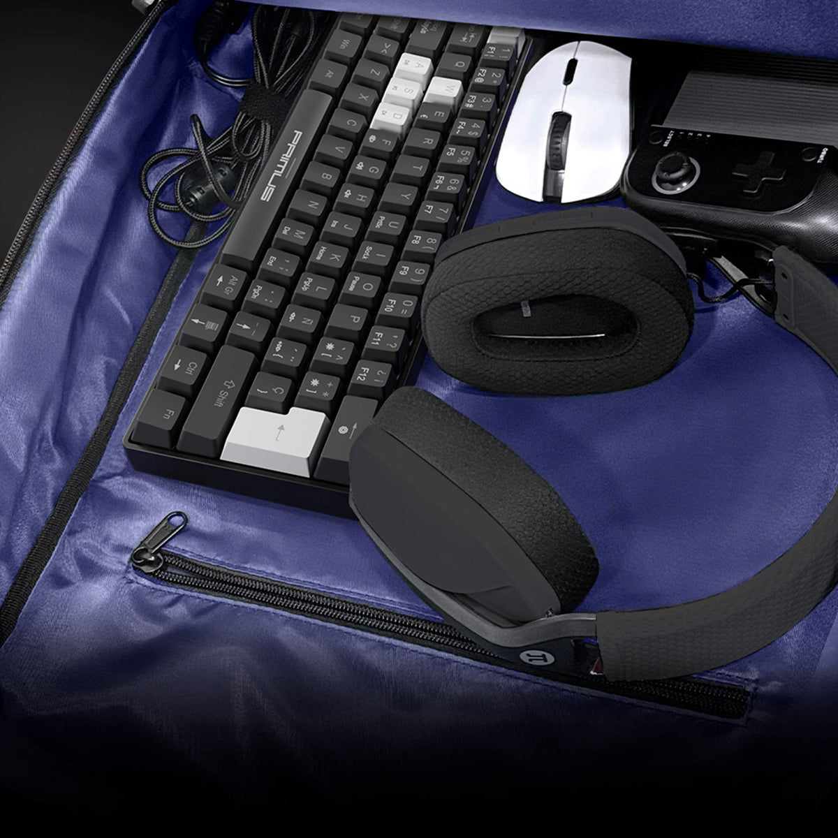 Teclado Primus Gaming Ballista 61T - Mecánico Alámbrico Negro