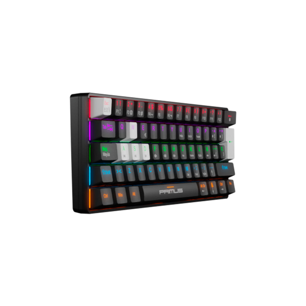 Teclado Primus Gaming Ballista 61T - Mecánico Alámbrico Negro