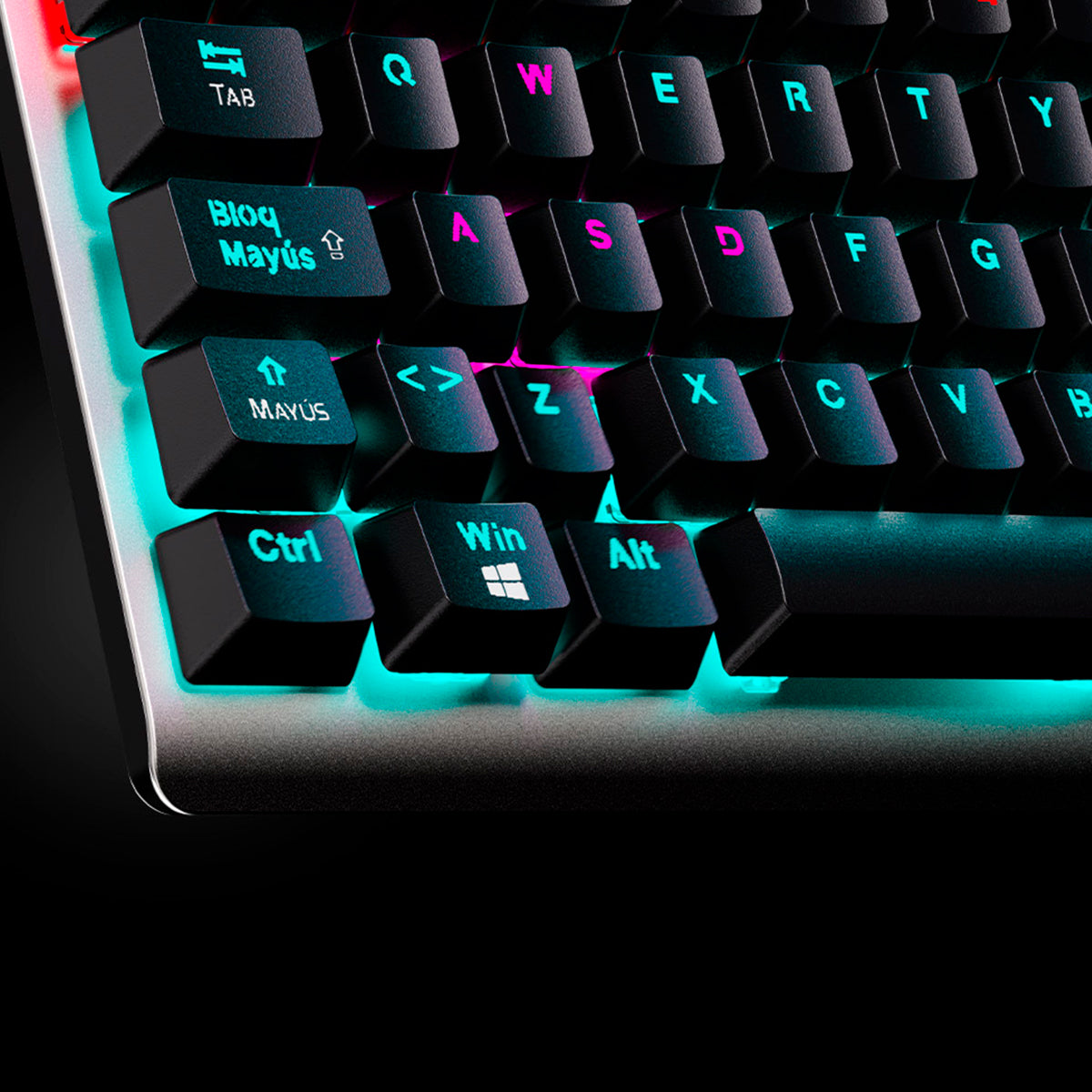 Teclado Primus Gaming Ballista 91T - Mecánico Alámbrico Con Efectos De Luz